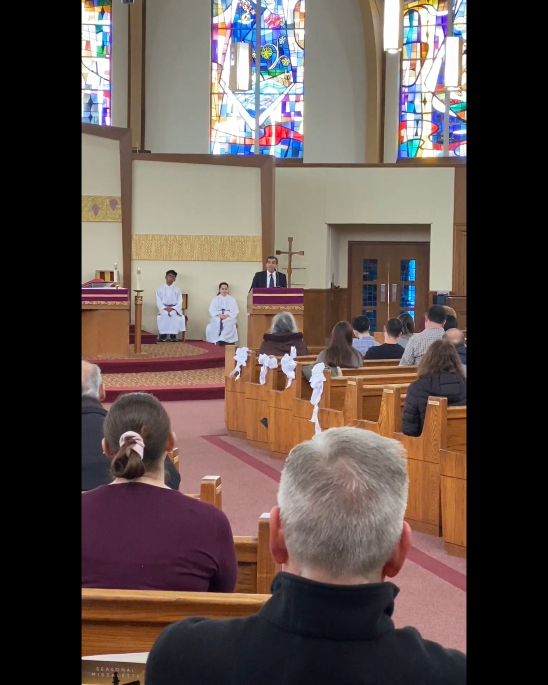 Paul presenting at church